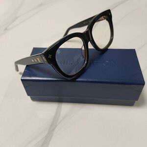 Louis Vuitton Black Sunglasses with Gold Accents